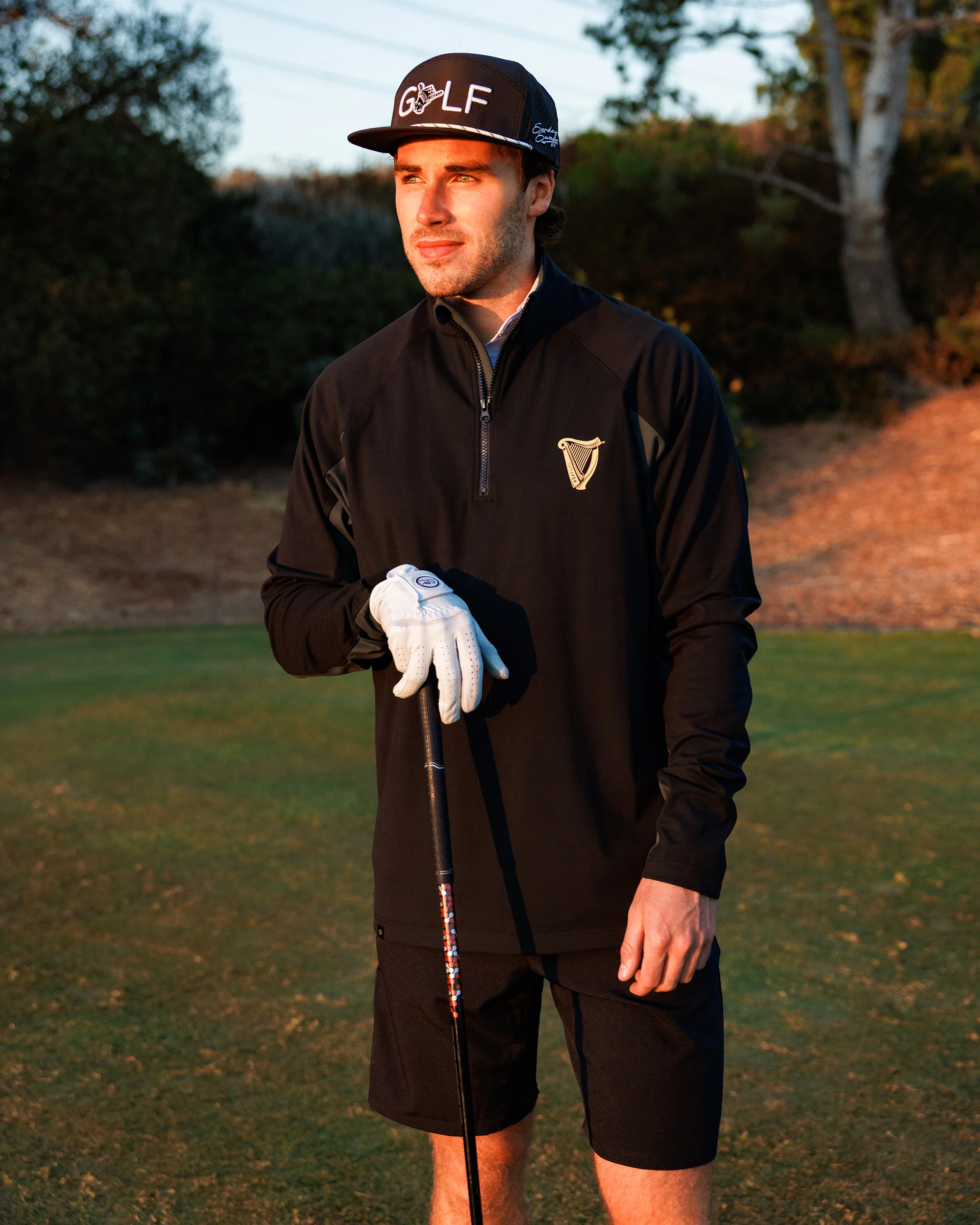 Golden Harp | Guinness® Men's Performance Q-Zip - Image 4