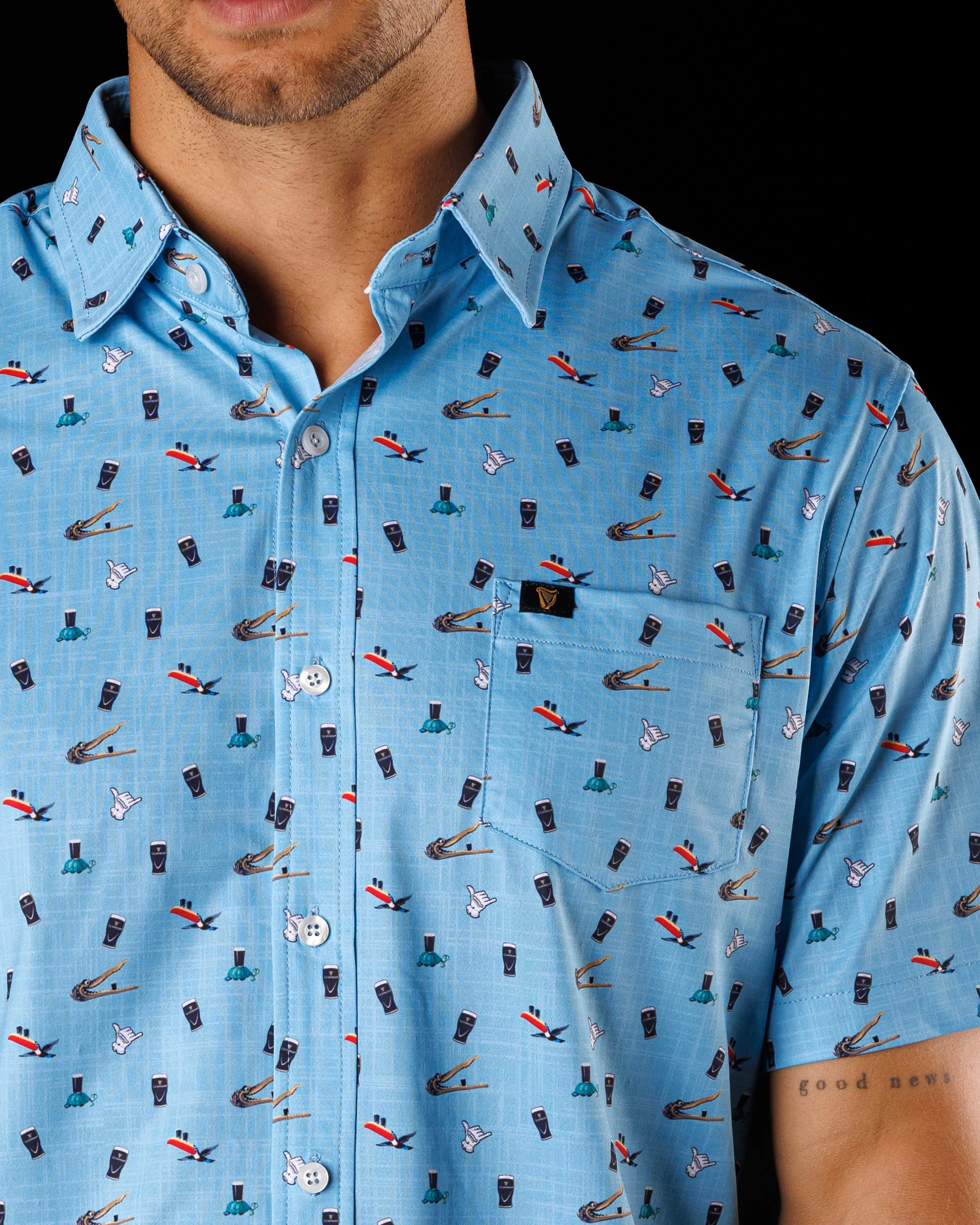 Gilroy's Greatest | Guinness® Button Up 2.0 - Image 3