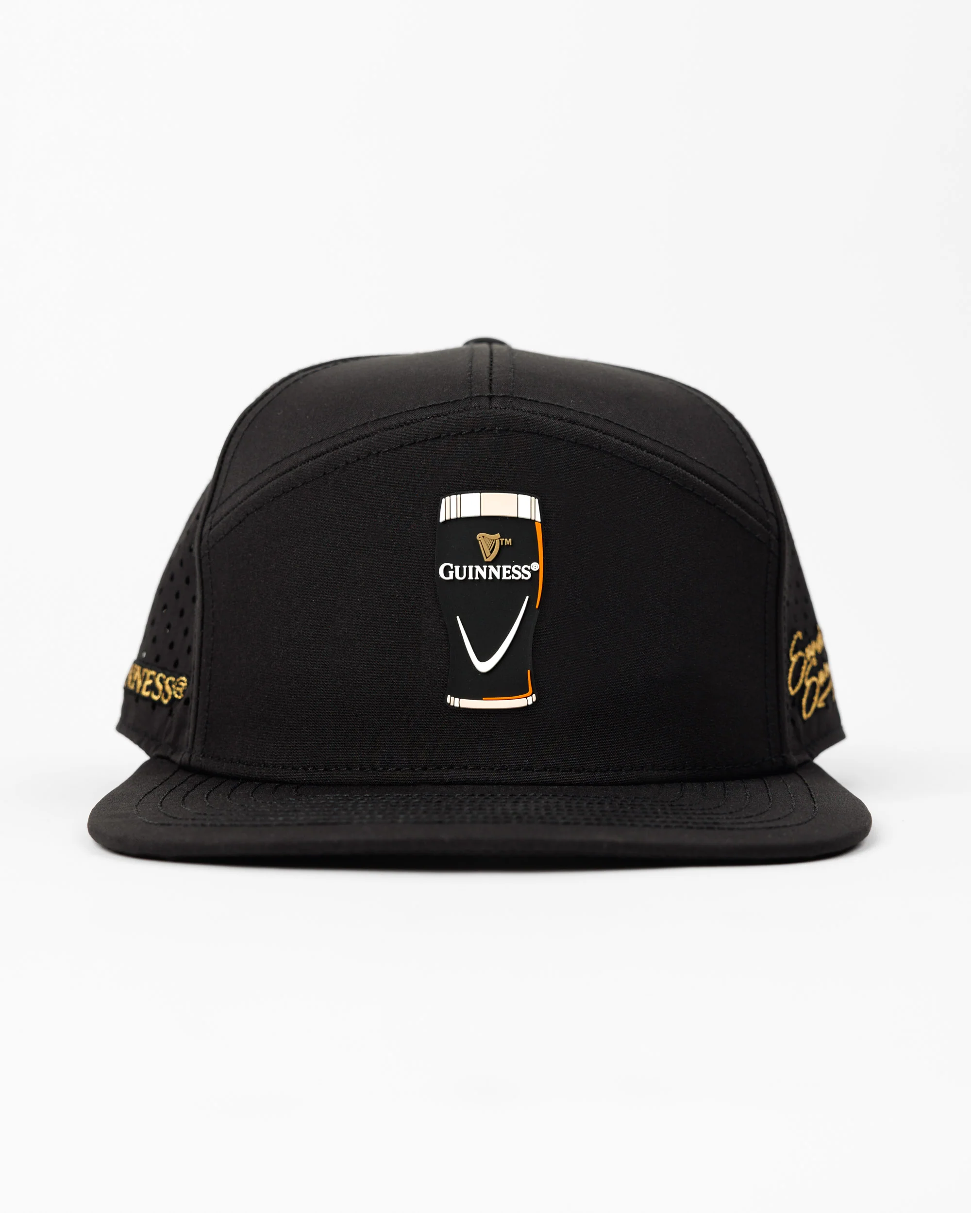 Guinness® Flat Bill Hat – Drafted – Black - Image 3