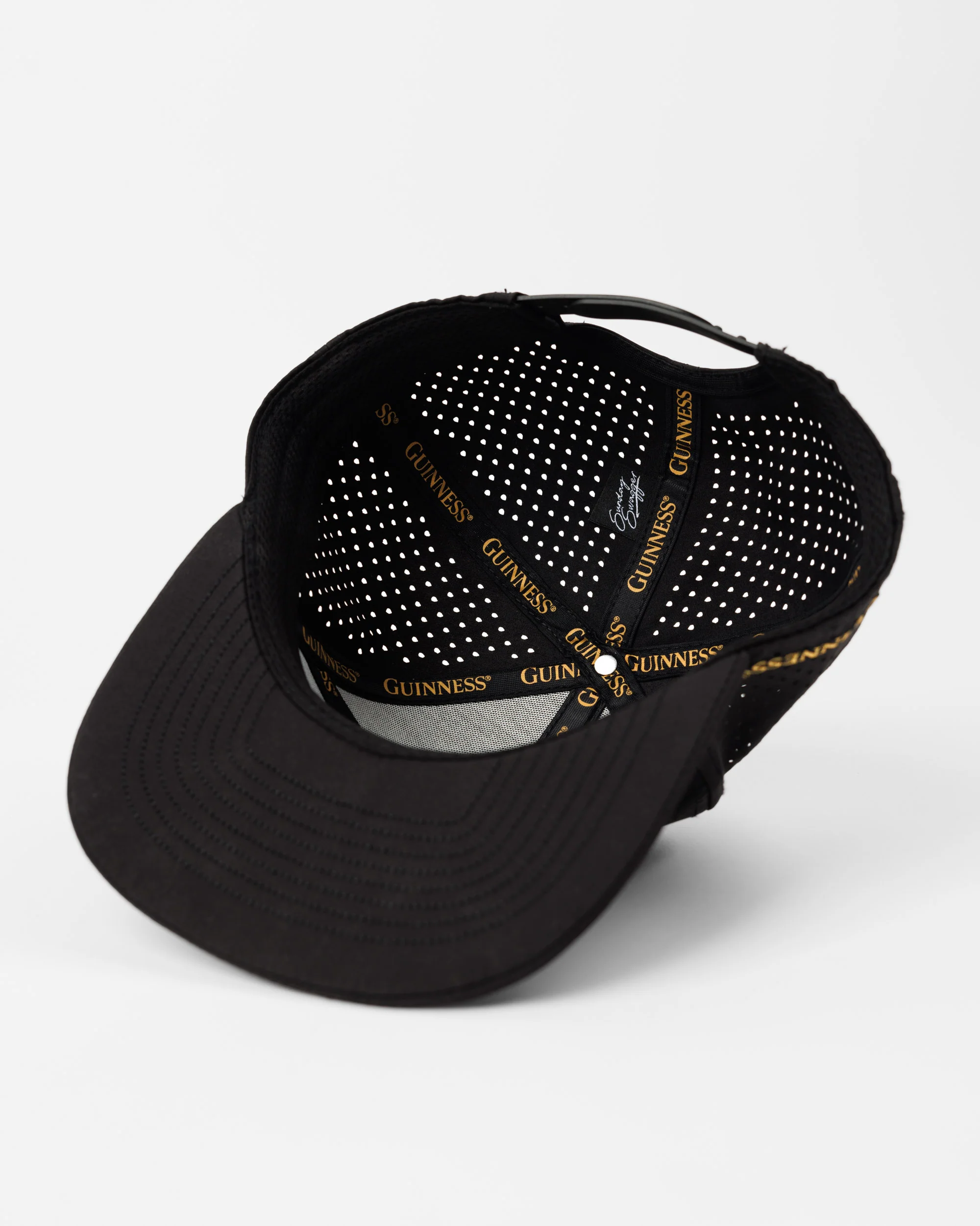 Guinness® Flat Bill Hat – Drafted – Black - Image 5