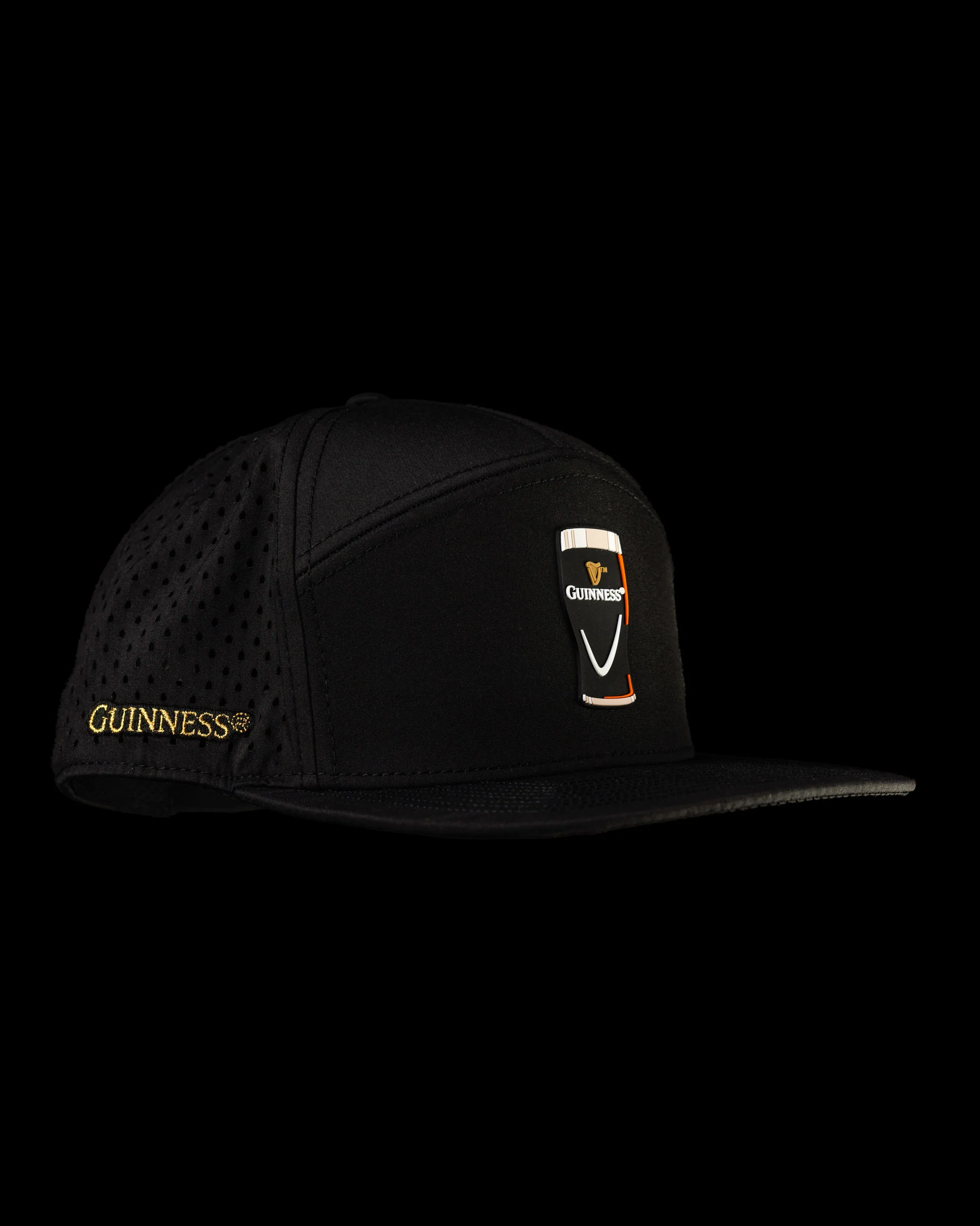 Guinness® Flat Bill Hat – Drafted – Black - Image 8