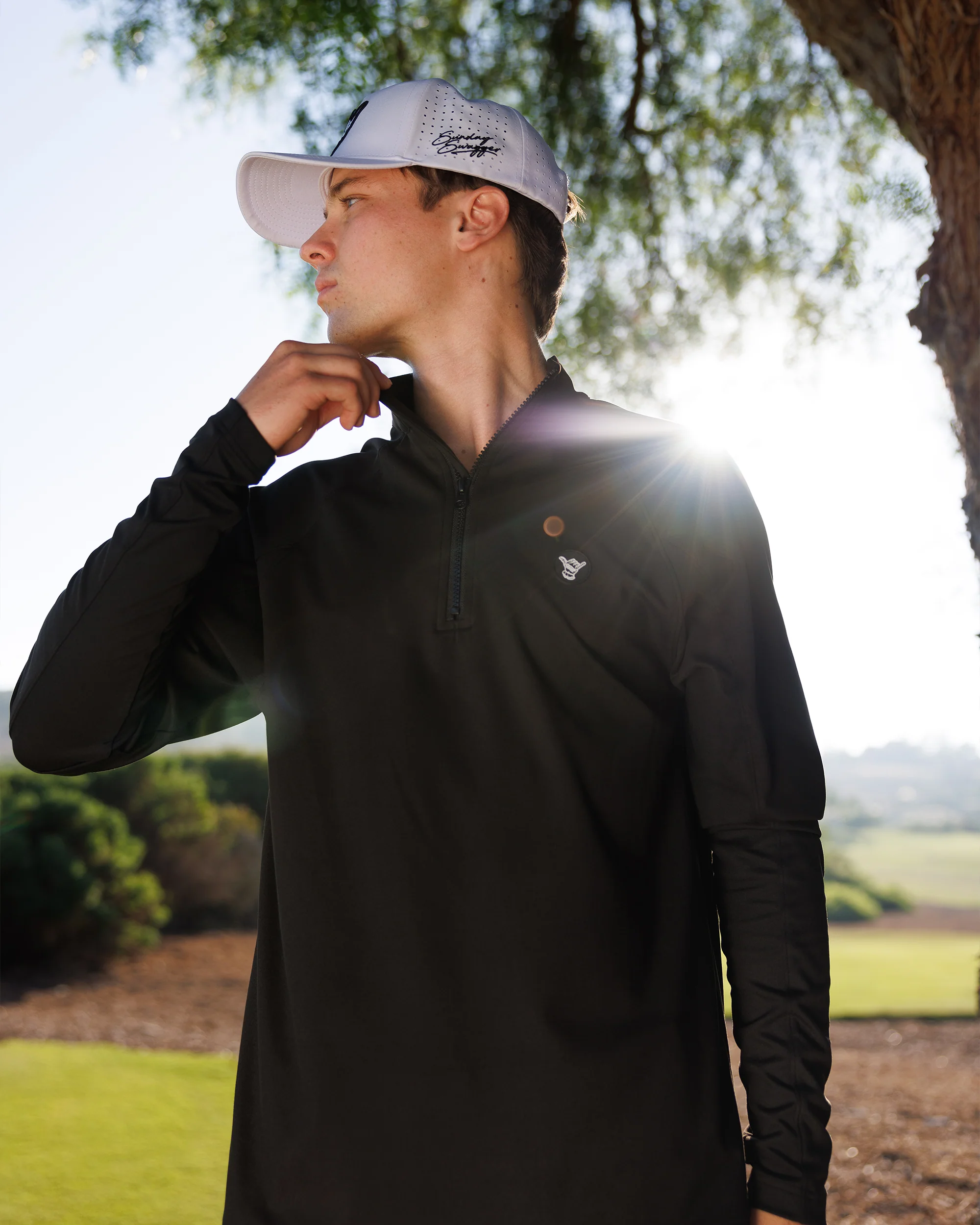 Men's Performance Q-Zip - Blackout - Image 2