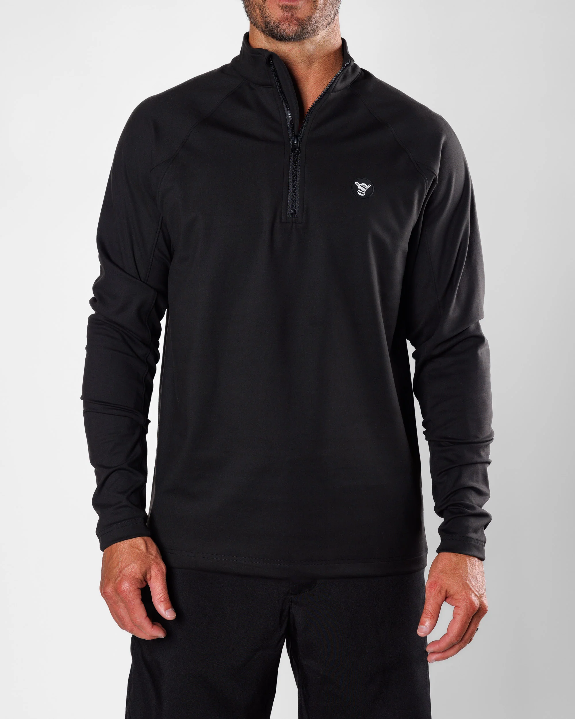 Men's Performance Q-Zip - Blackout - Image 4