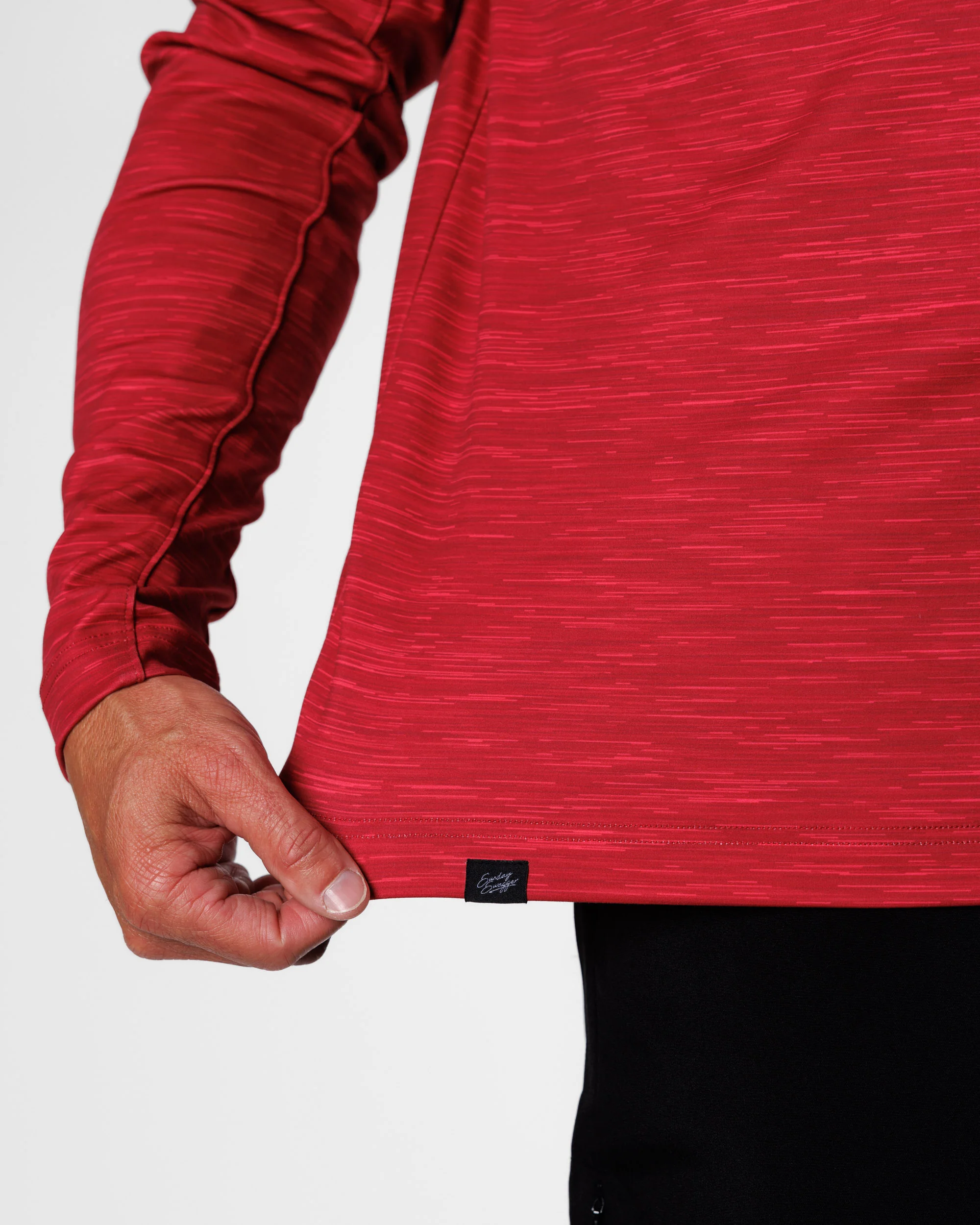 Men's Performance Q-Zip - Crimson - Image 5