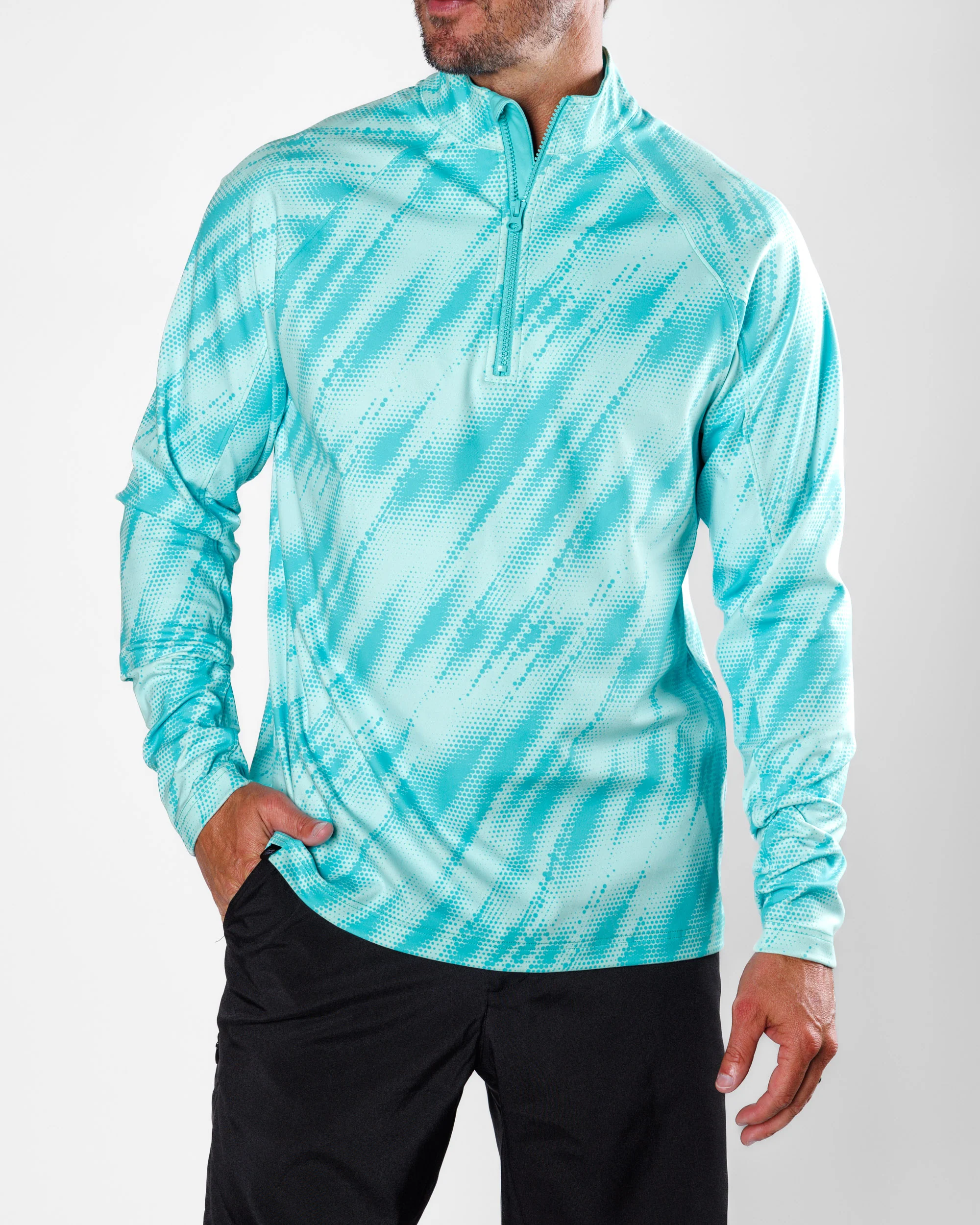 Men's Performance Q-Zip - Ripple Effect - Image 3