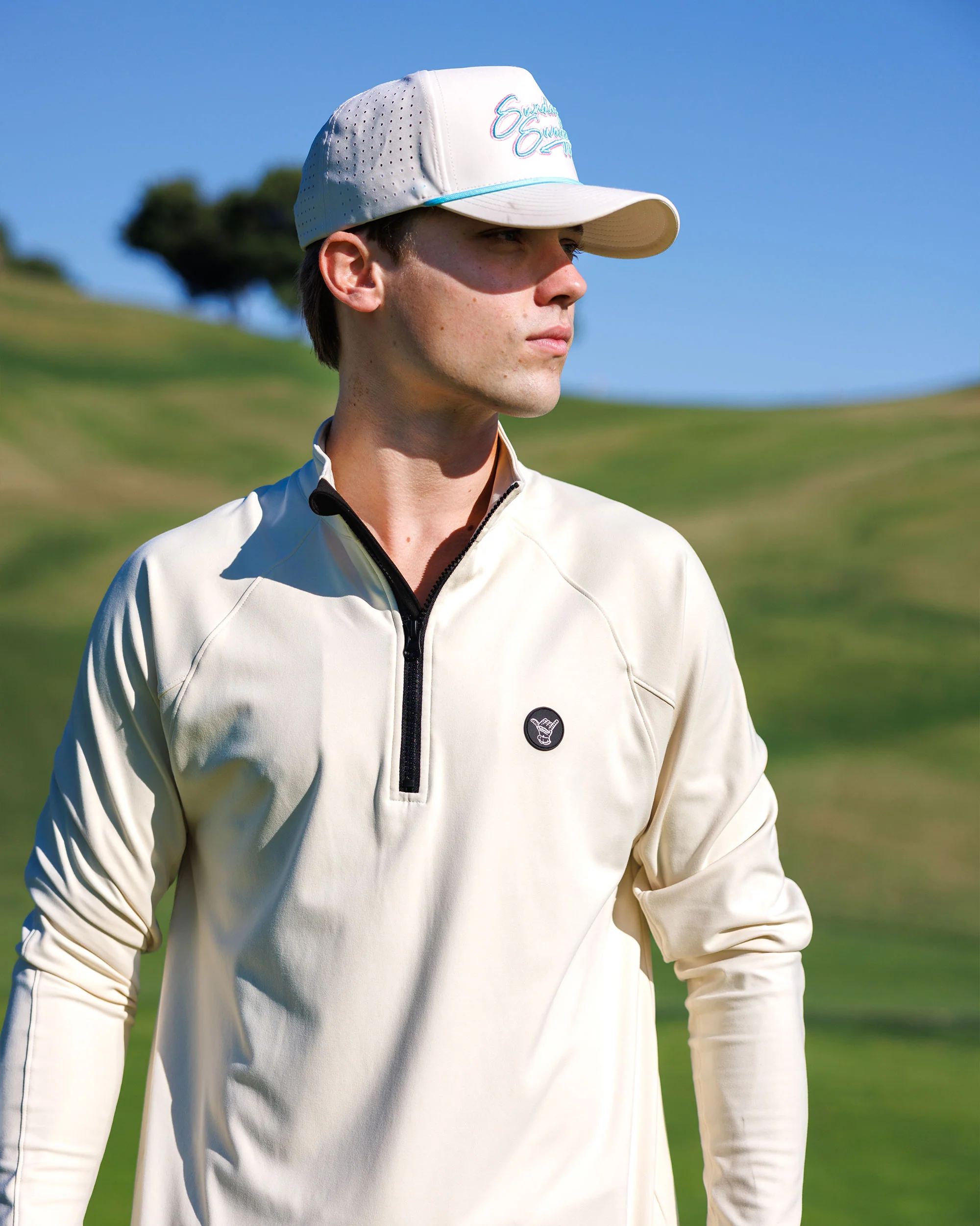 Men's Performance Q-Zip - Sand Trap - Image 2