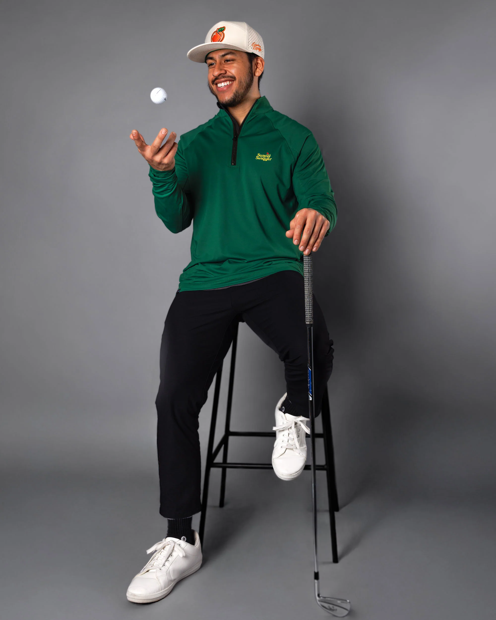 Men's Lightweight Q-Zip - Green Glory - Image 2