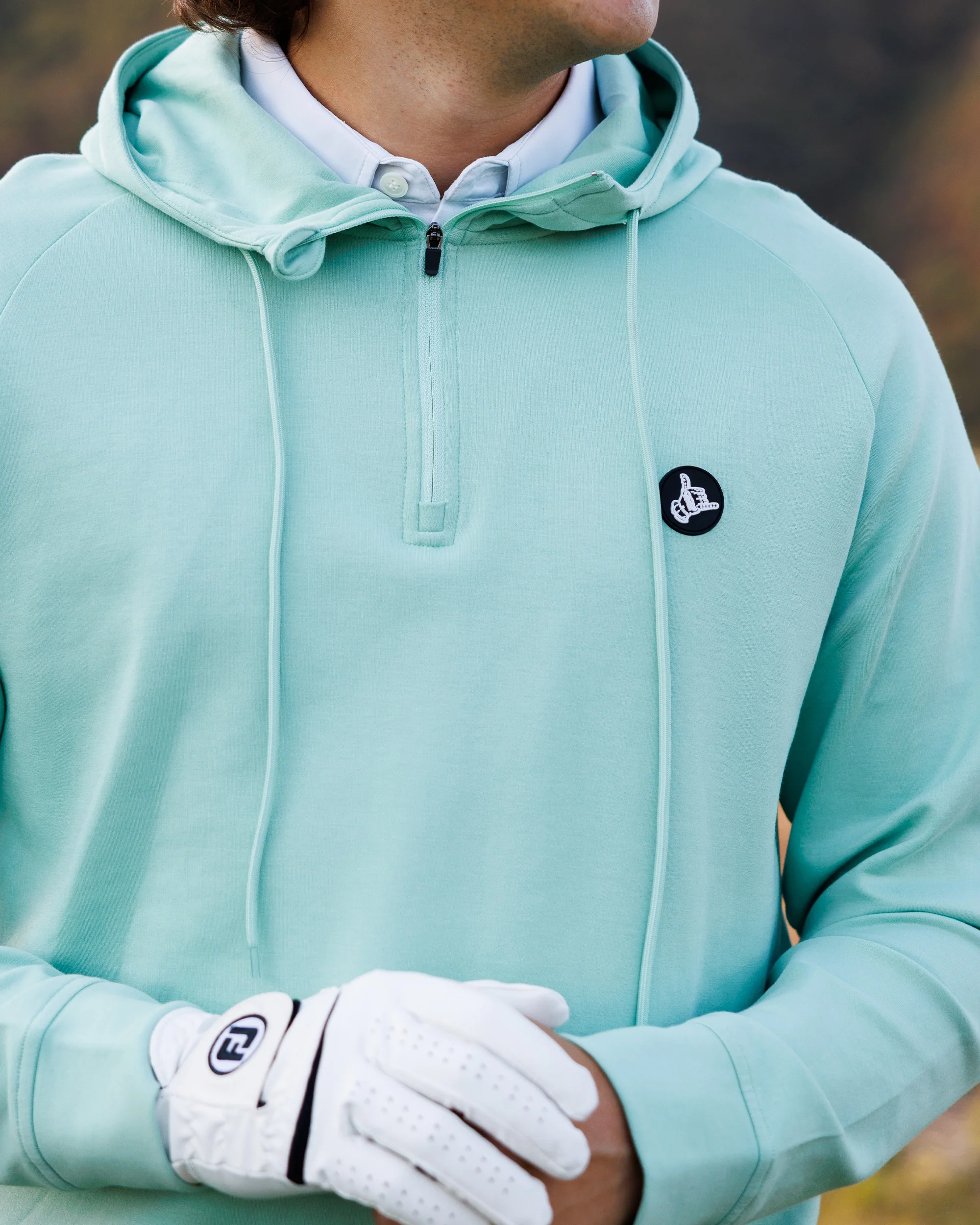 Men's Ultra Q-Zip Hoodie - Marine - Image 3