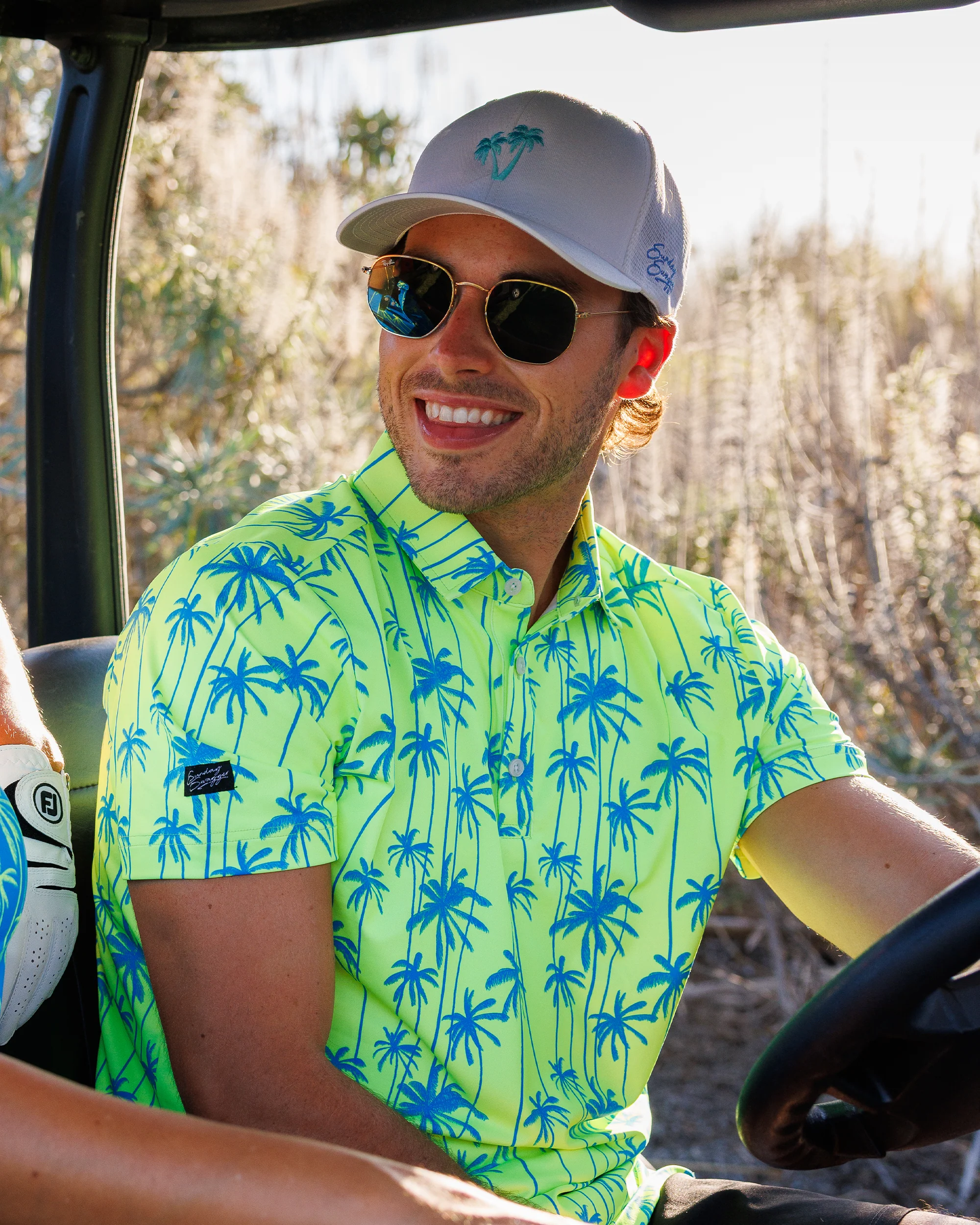 Palms Snapback Hat - Blue - Image 3