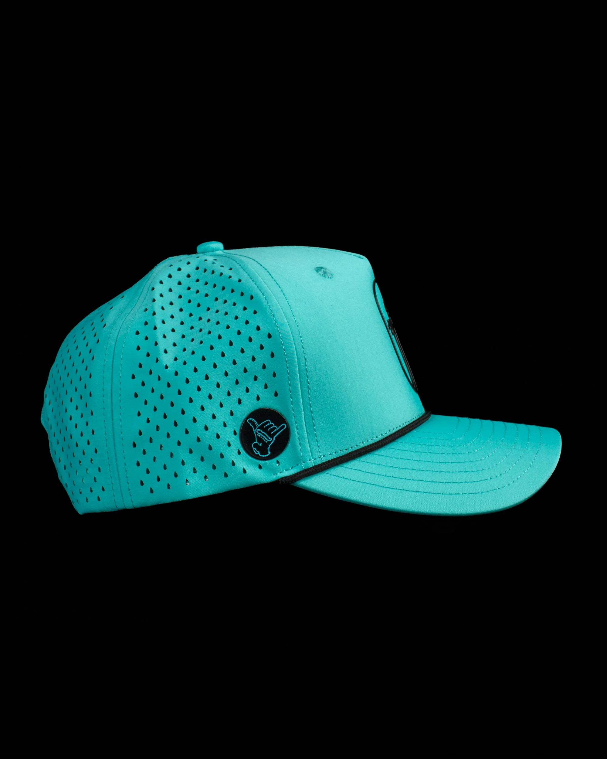 Palms Trio Snapback Rope Hat - Mint - Image 4