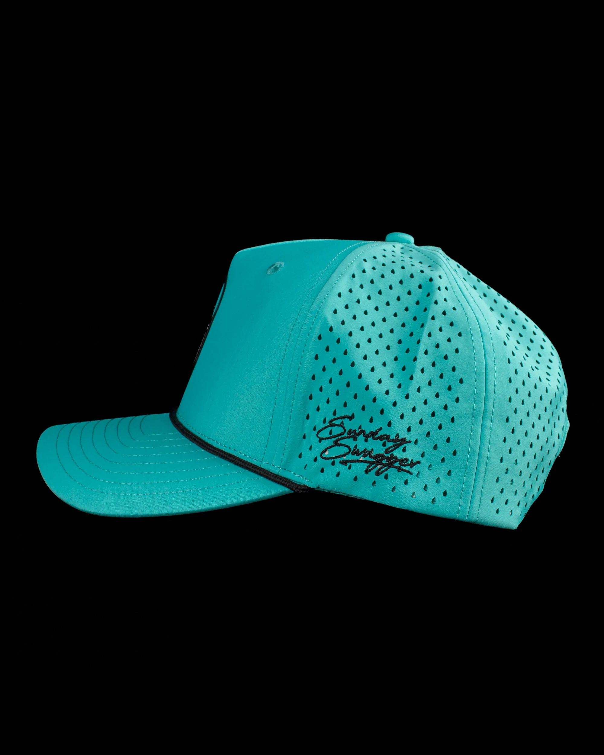 Palms Trio Snapback Rope Hat - Mint - Image 6