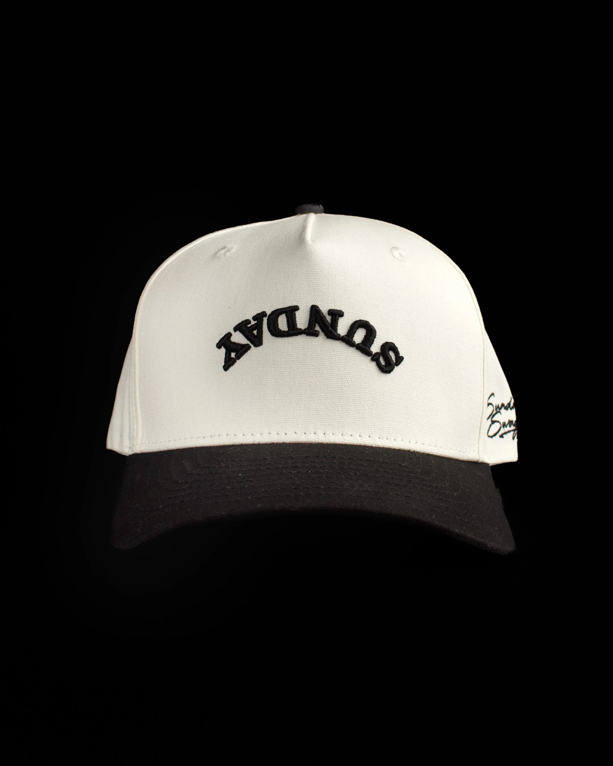 Sunday Canvas Snapback - Black - Image 3