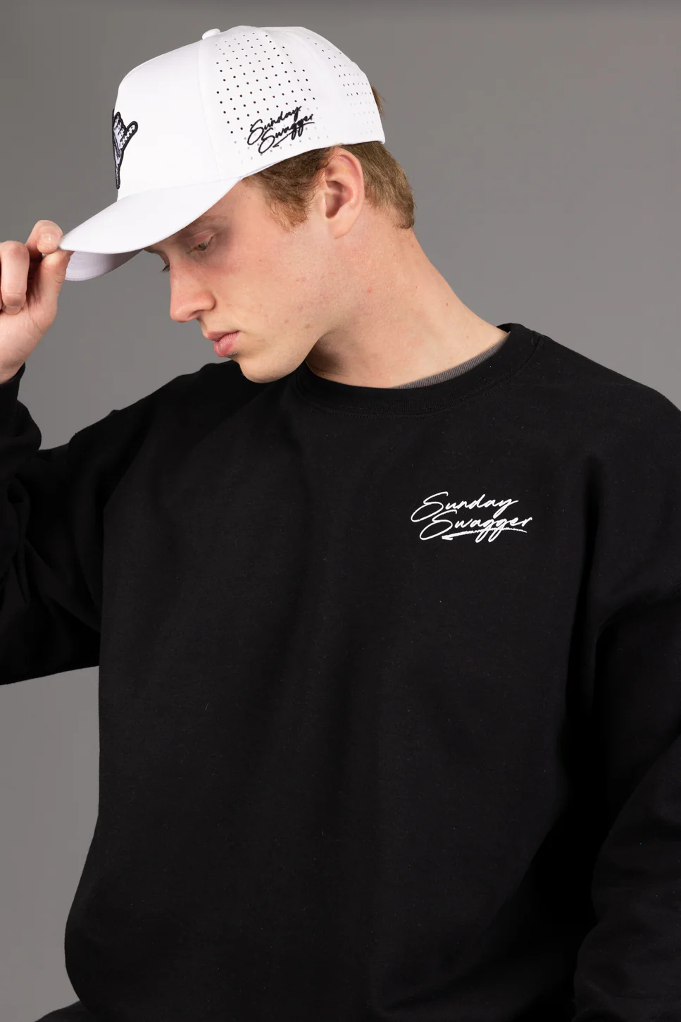 Hang Loose Crewneck - Black/White - Image 3