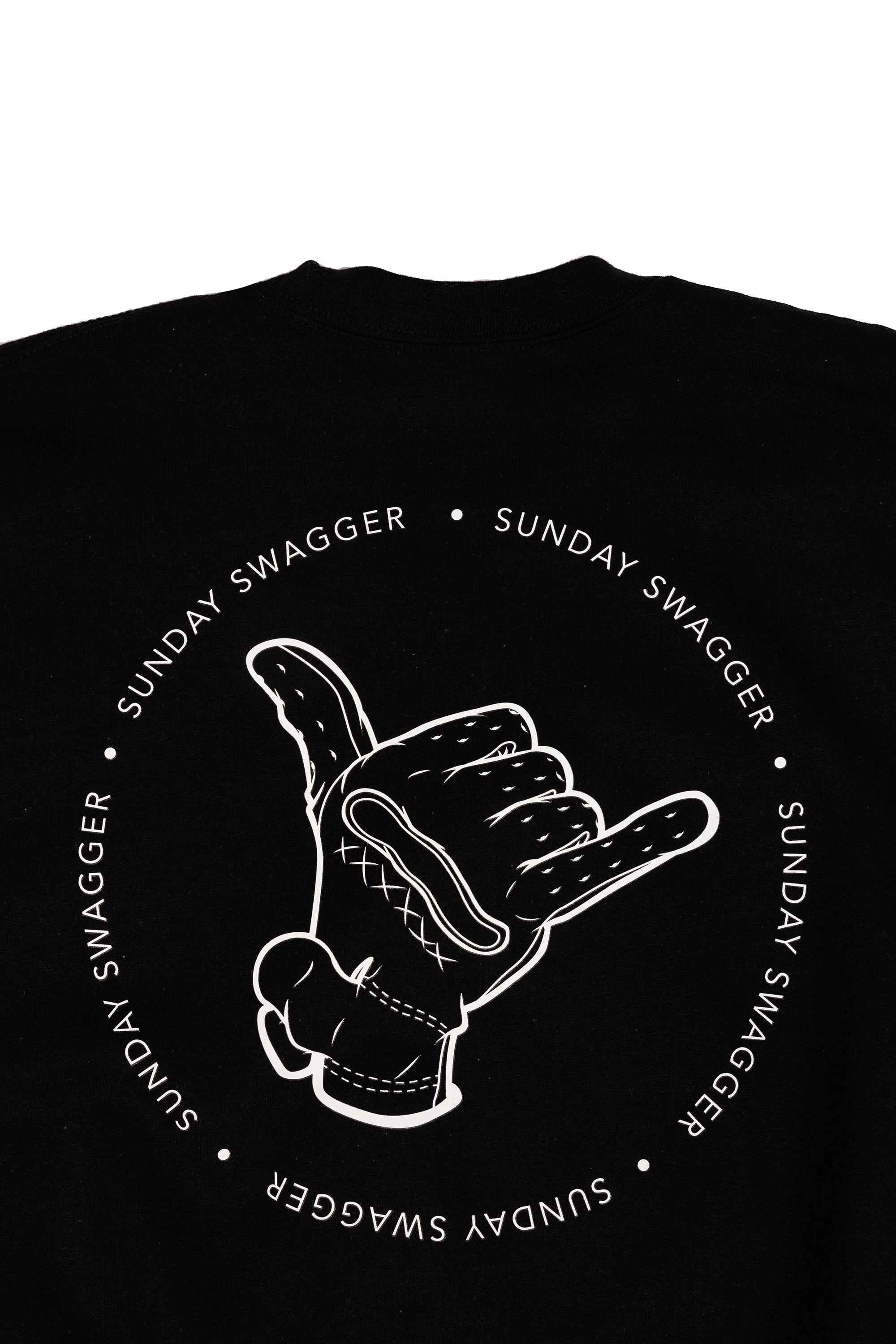 Hang Loose Crewneck - Black/White - Image 5