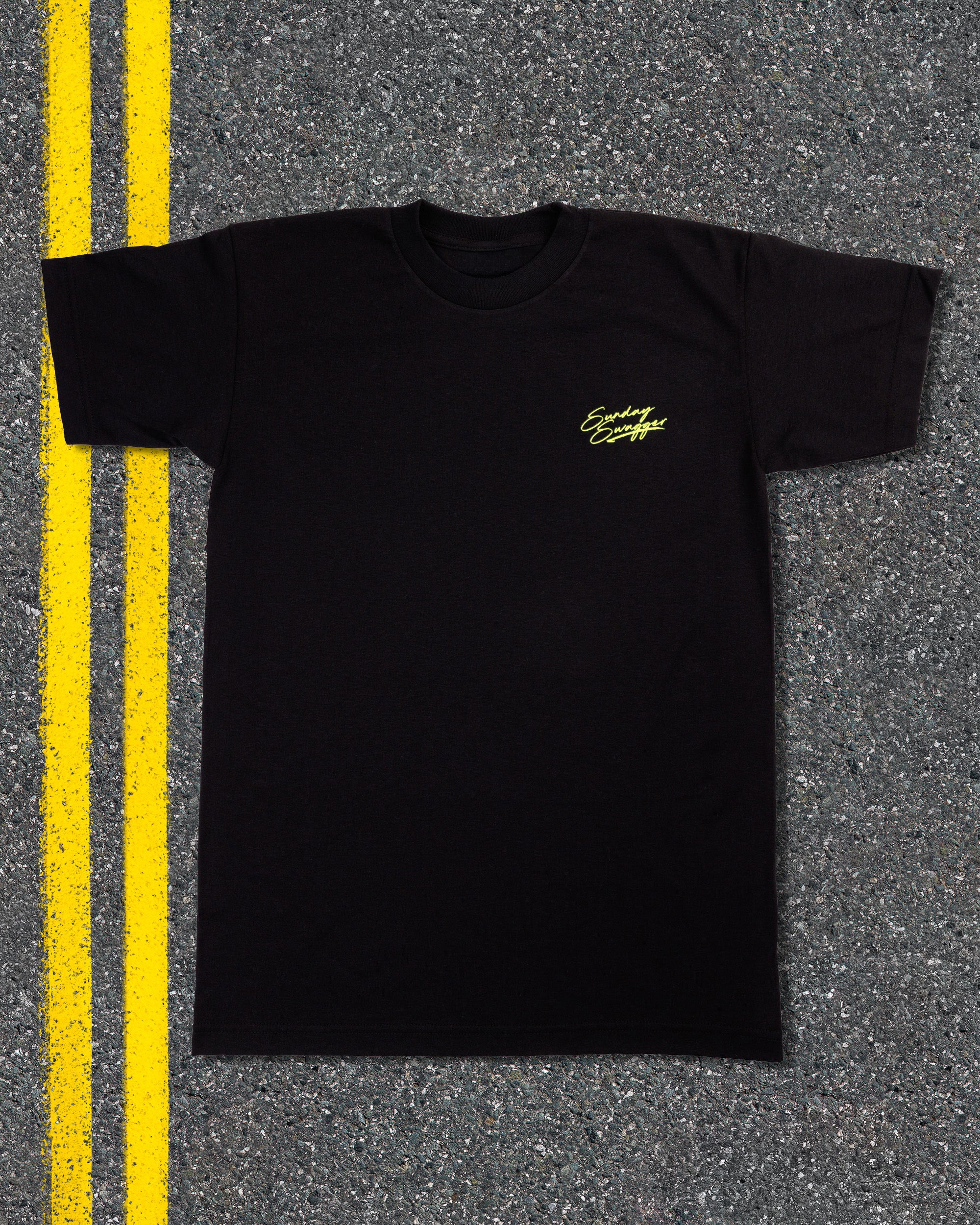 Sunday Swagger T-Shirt - Neon Black