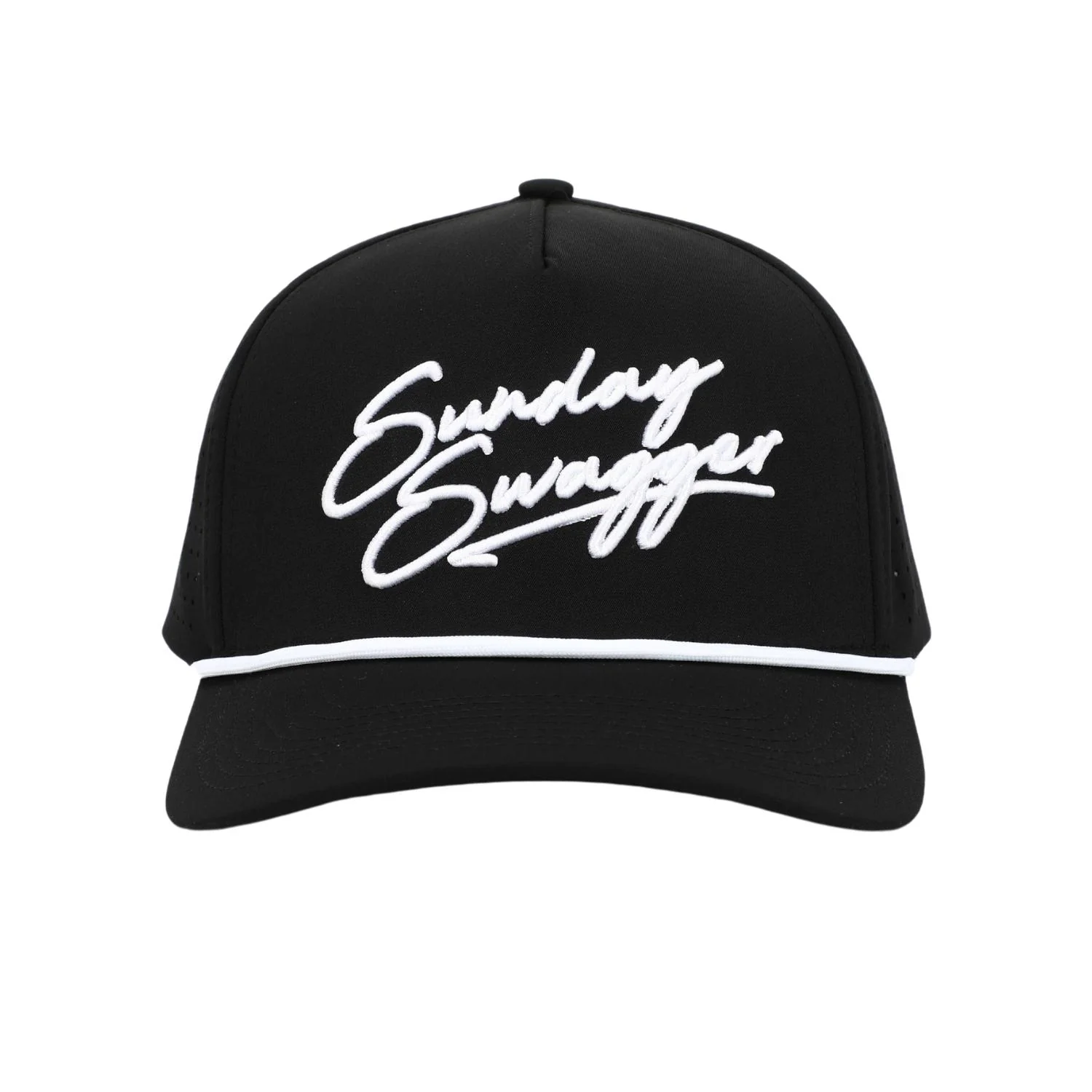 Swagger Snapback Hat - Black - Image 3