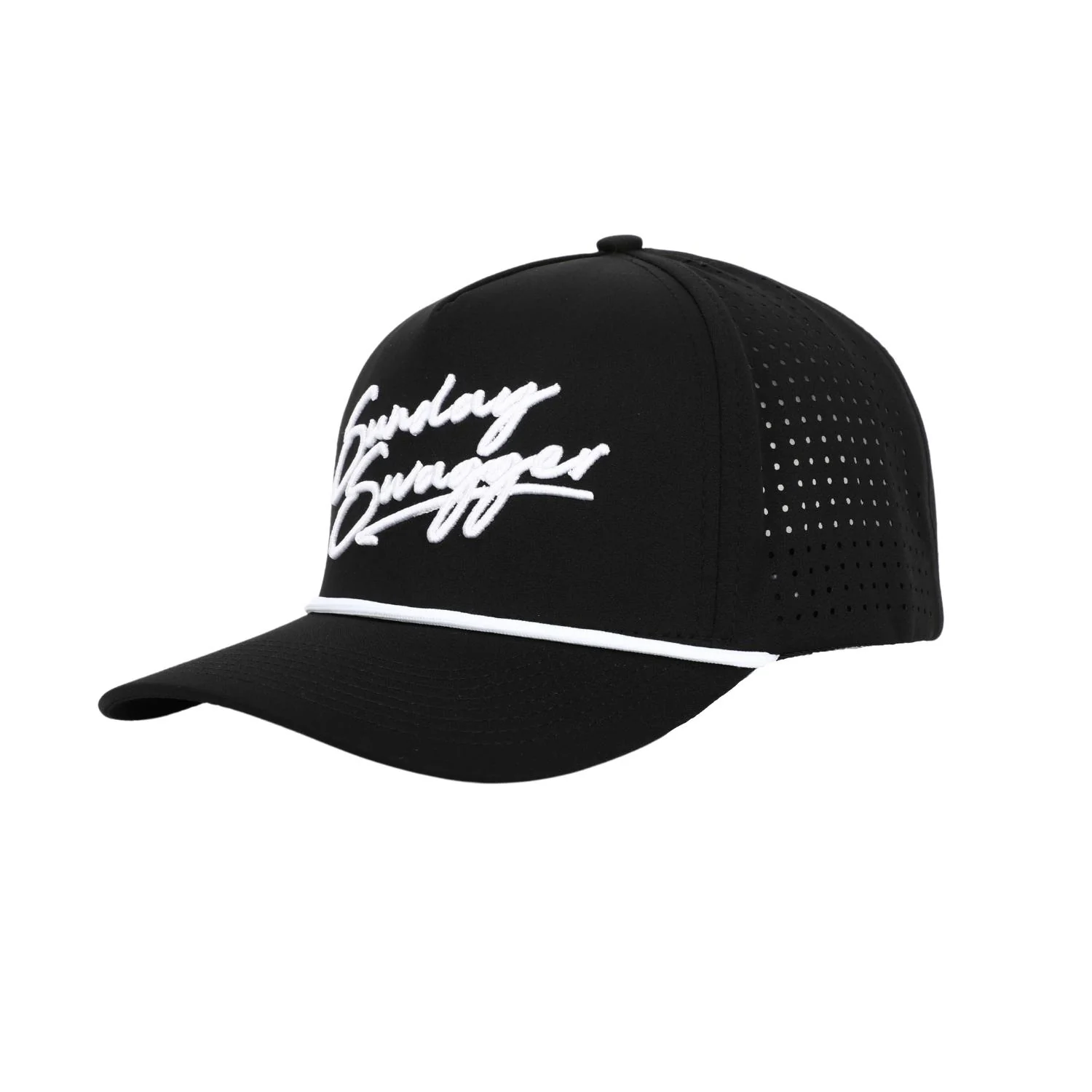 Swagger Snapback Hat - Black - Image 4