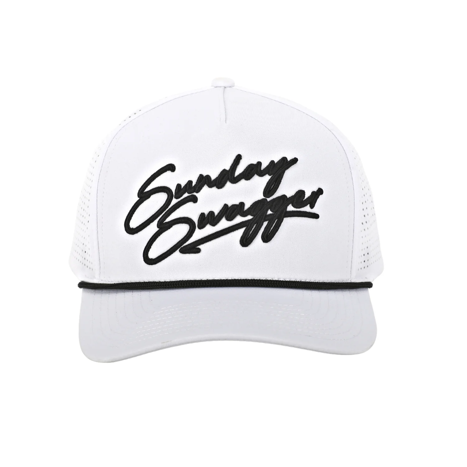 Swagger Snapback Hat - White - Image 3