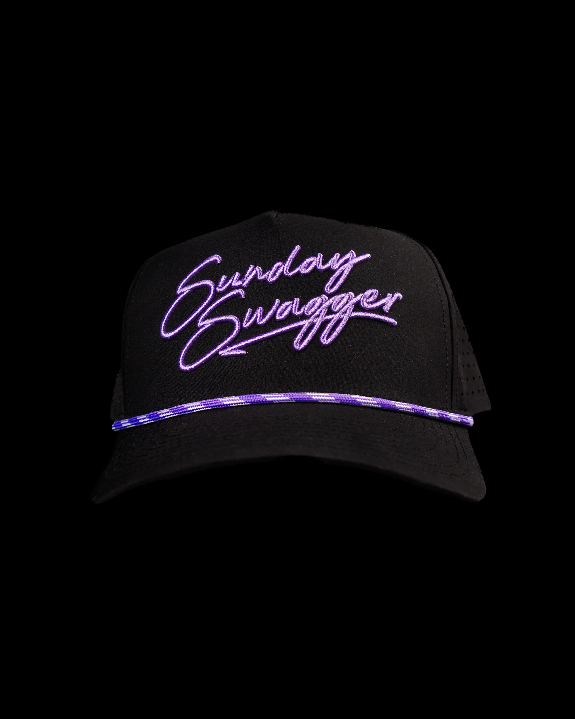 Swagger Snapback Rope Hat - Obsidian - Image 3