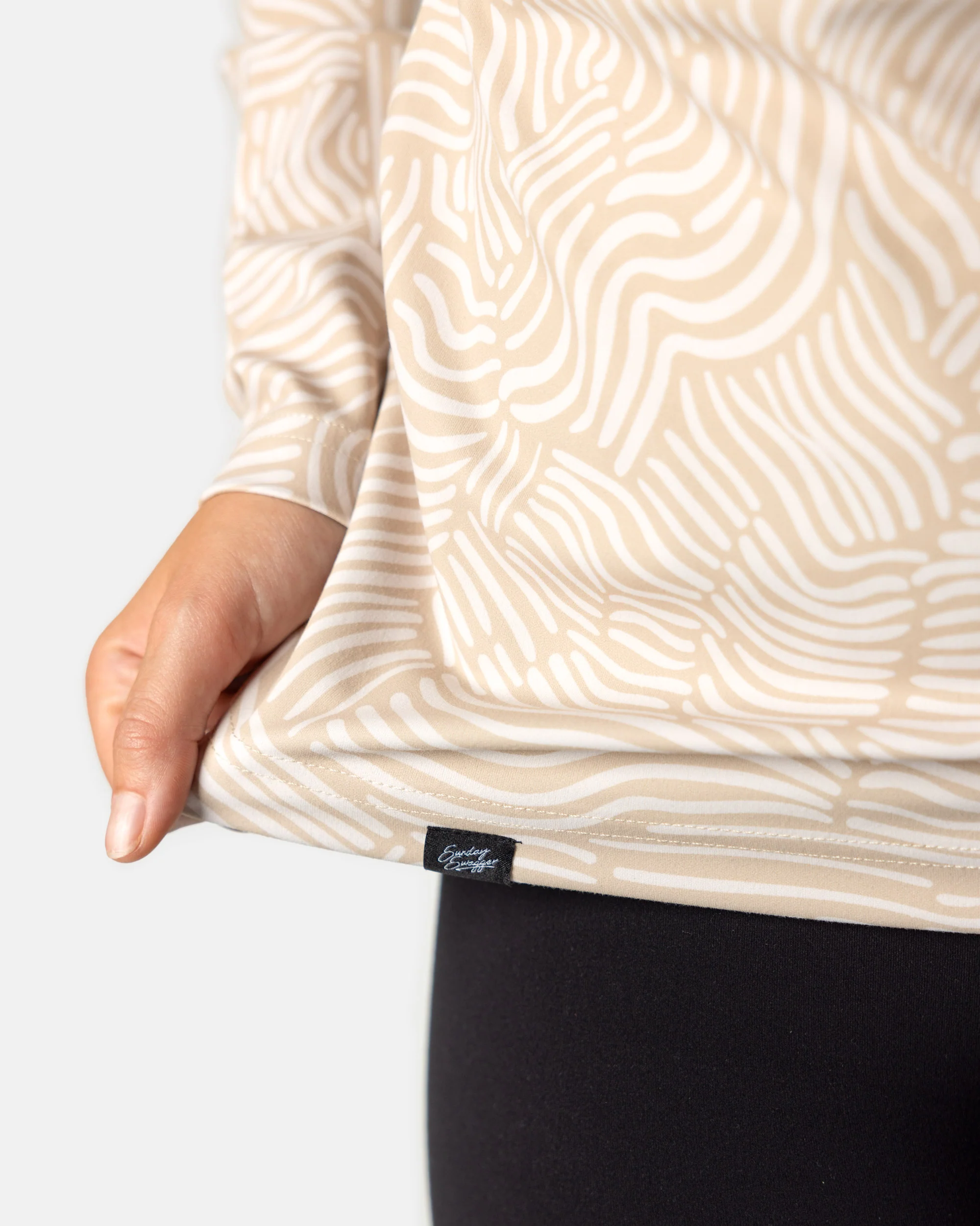 Women's Q-Zip - Latte - Image 11