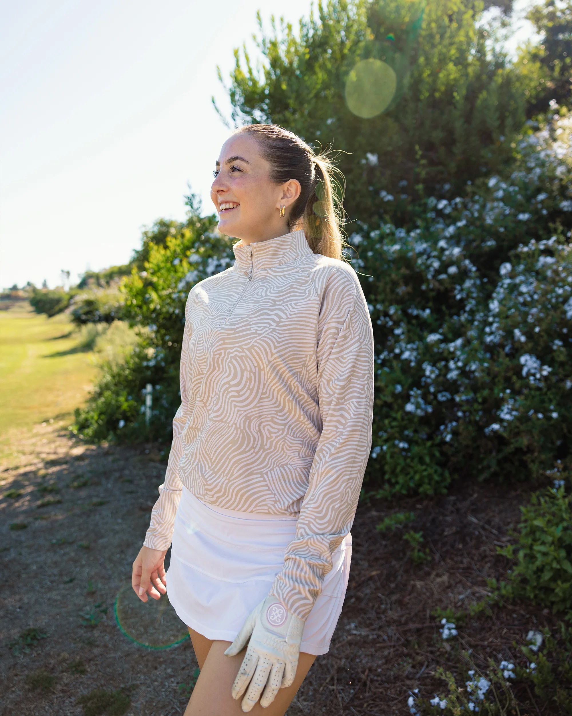 Women's Q-Zip - Latte - Image 4
