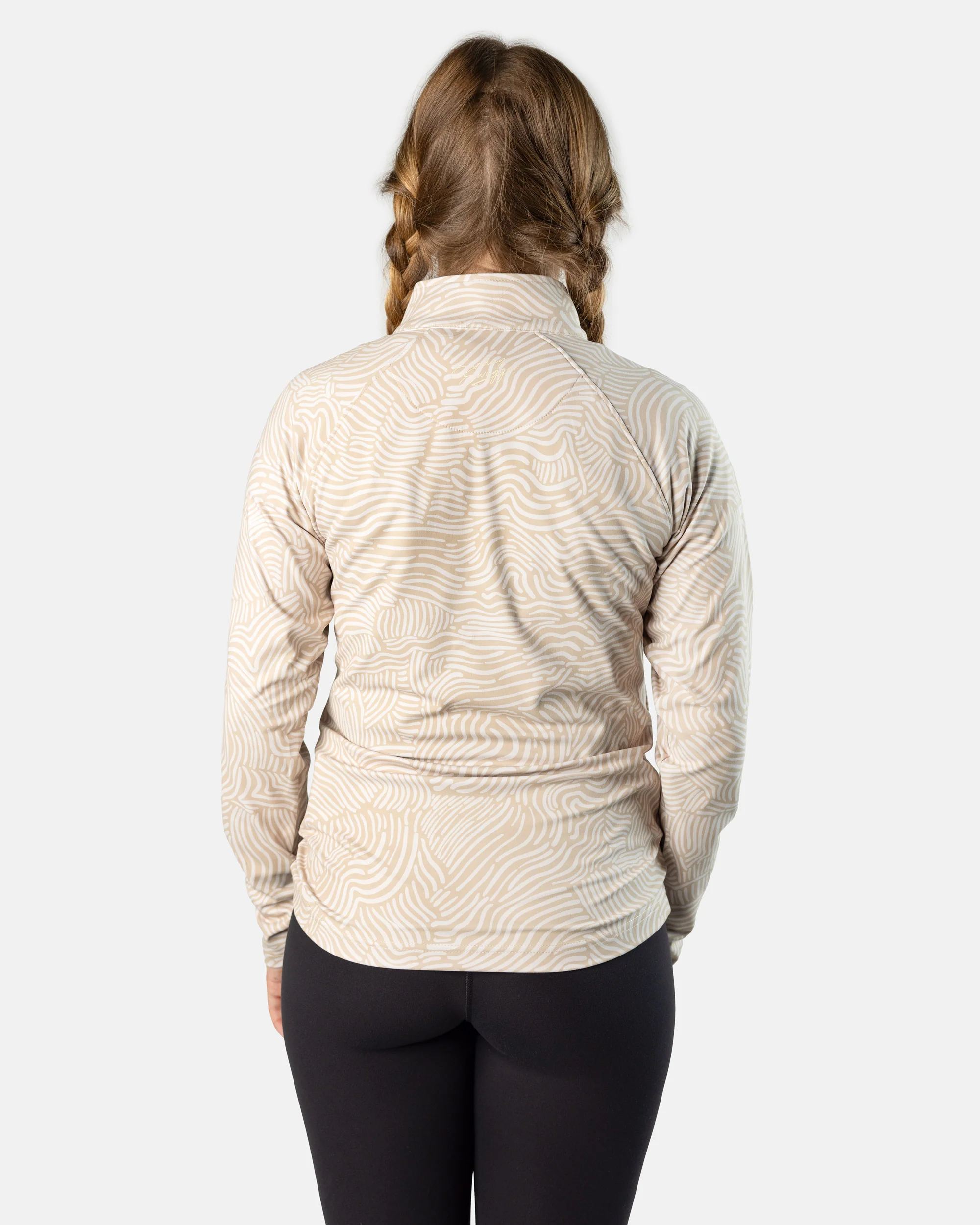 Women's Q-Zip - Latte - Image 7