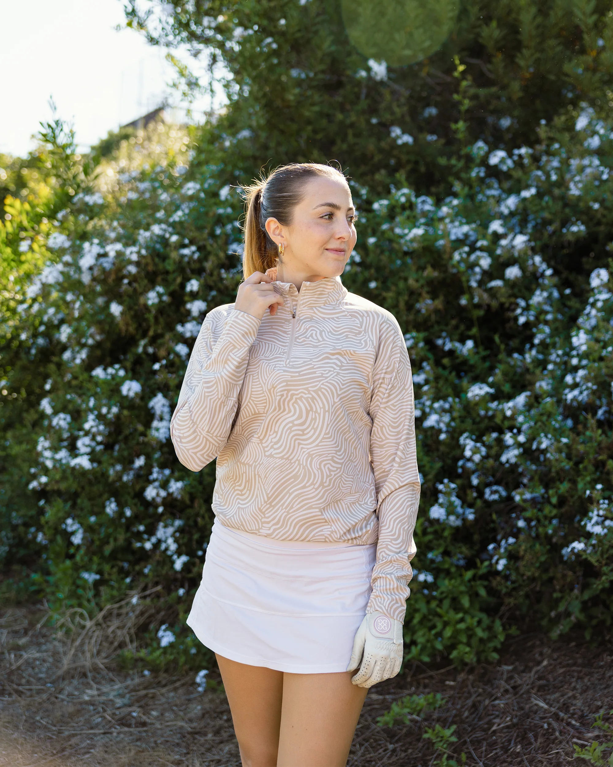 Women's Q-Zip - Latte - Image 8