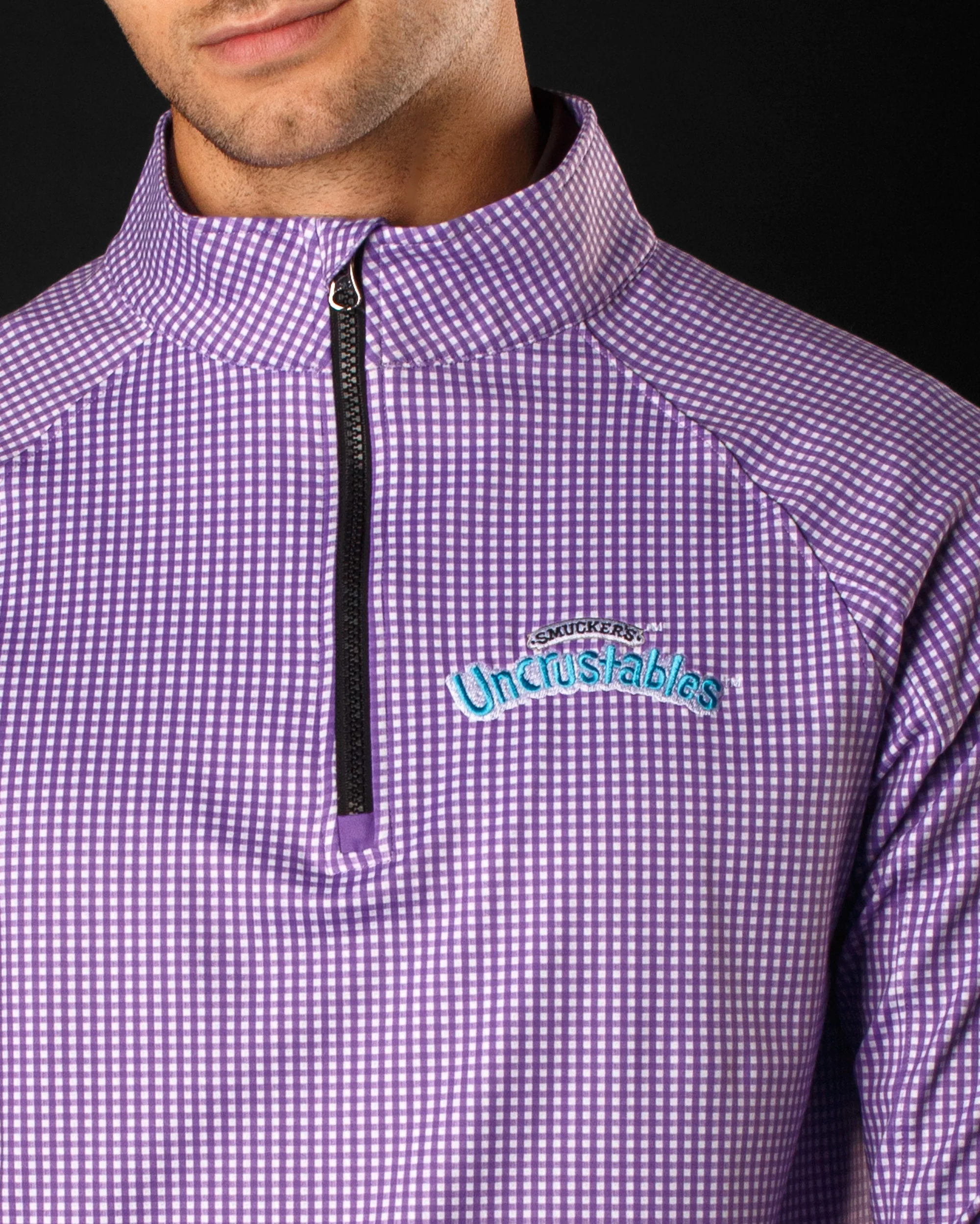 Wrapped up | Uncrustables™ Men's Performance Q-Zip - Image 3